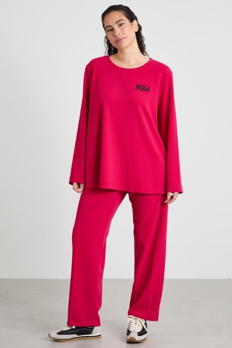 Crepe jersey trousers Intrend