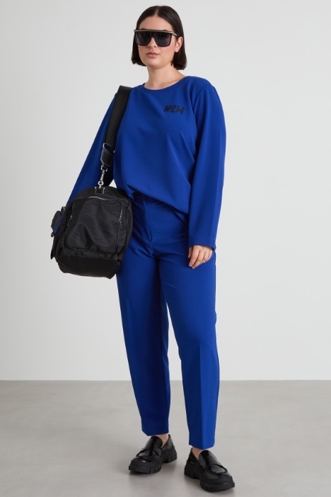 Crepe jersey trousers Intrend