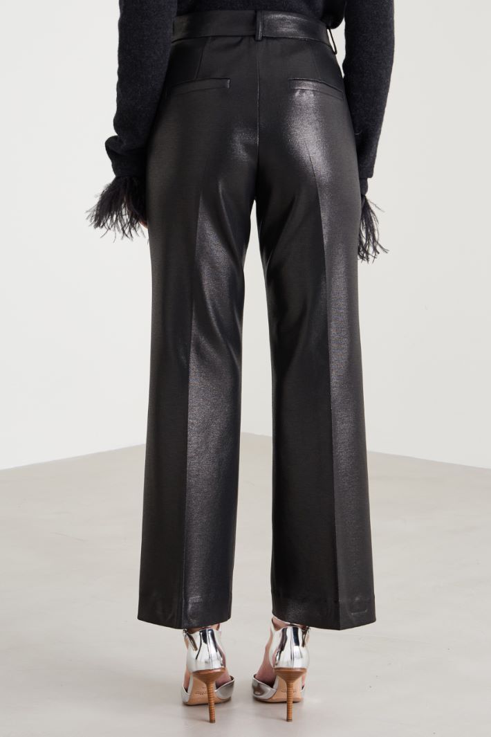 Laminated jersey trousers Intrend - 3