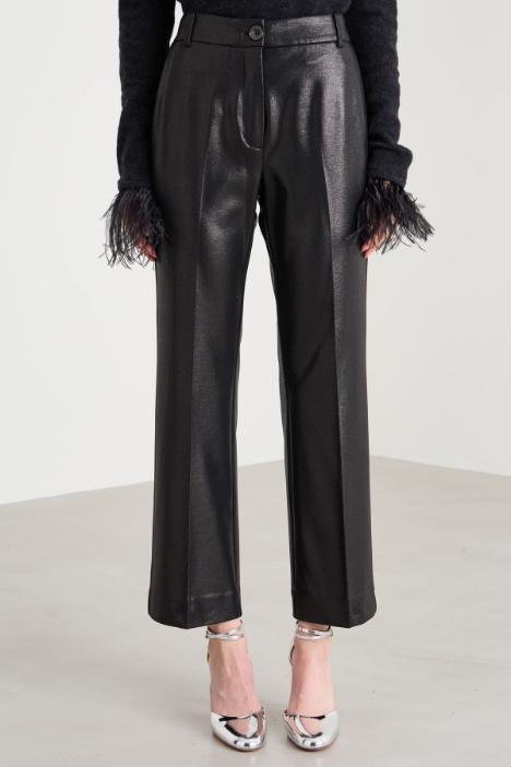 Pantaloni in jersey laminati