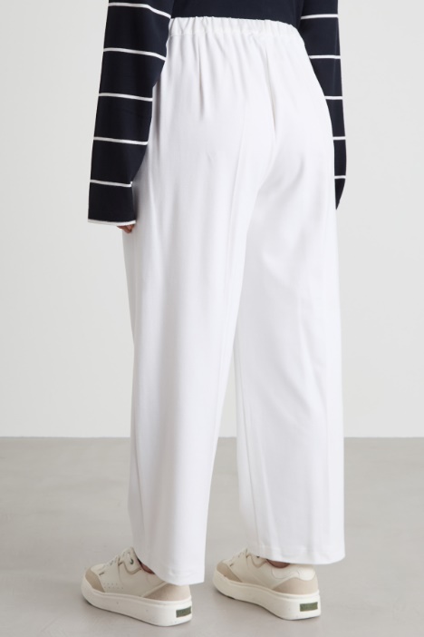 Pantaloni dritti in jersey