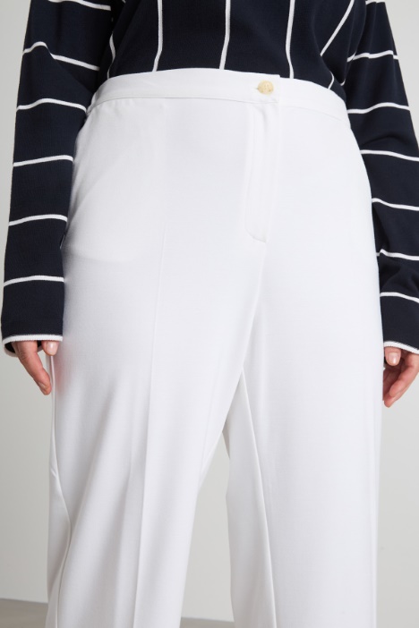 Pantaloni dritti in jersey