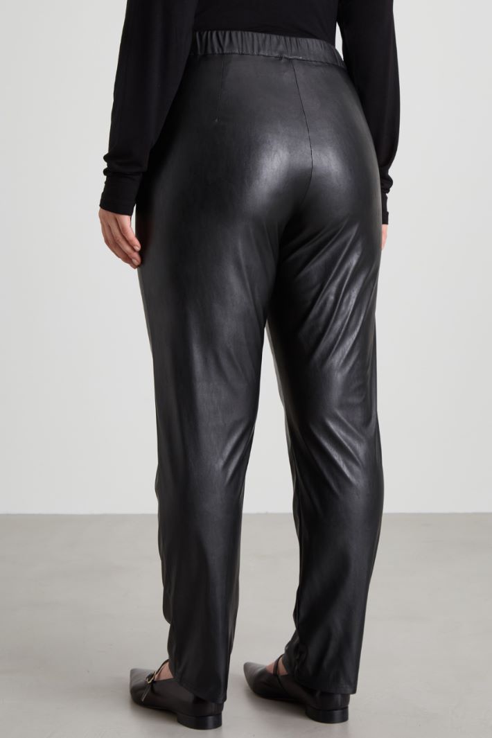 Faux leather trousers Intrend - 3
