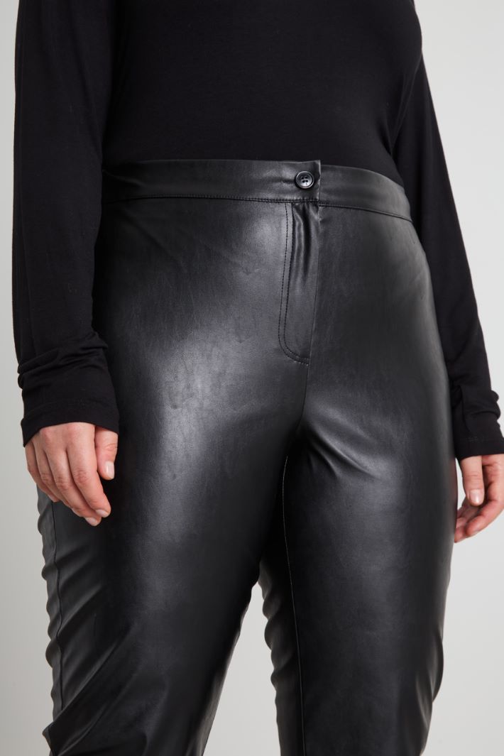 Faux leather trousers Intrend - 4