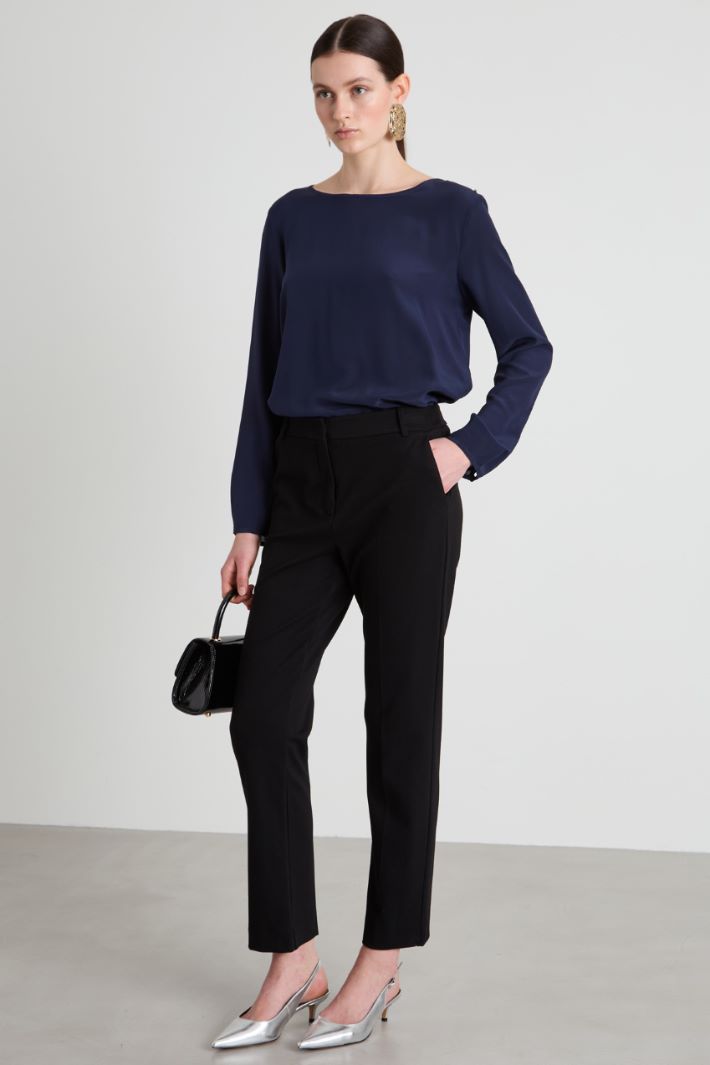 Pantaloni in misto viscosa Intrend