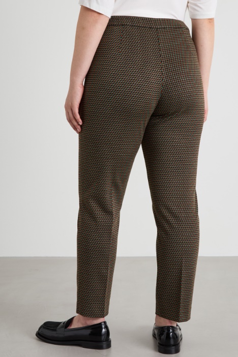 Pantaloni in jersey jacquard