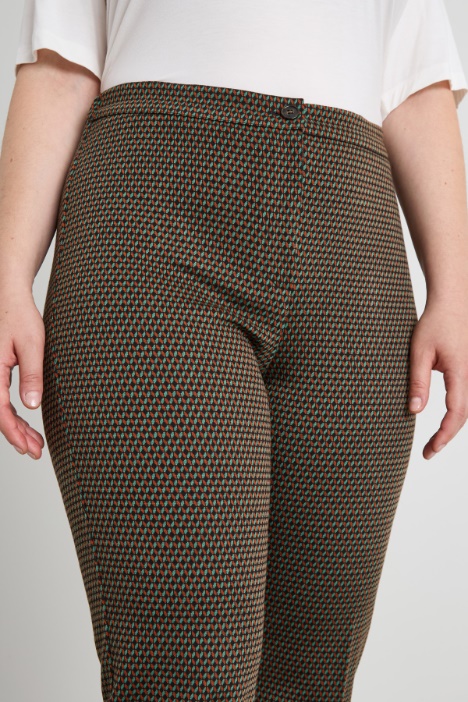 Pantaloni in jersey jacquard