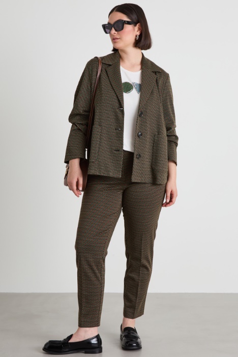 Jacquard jersey trousers Intrend