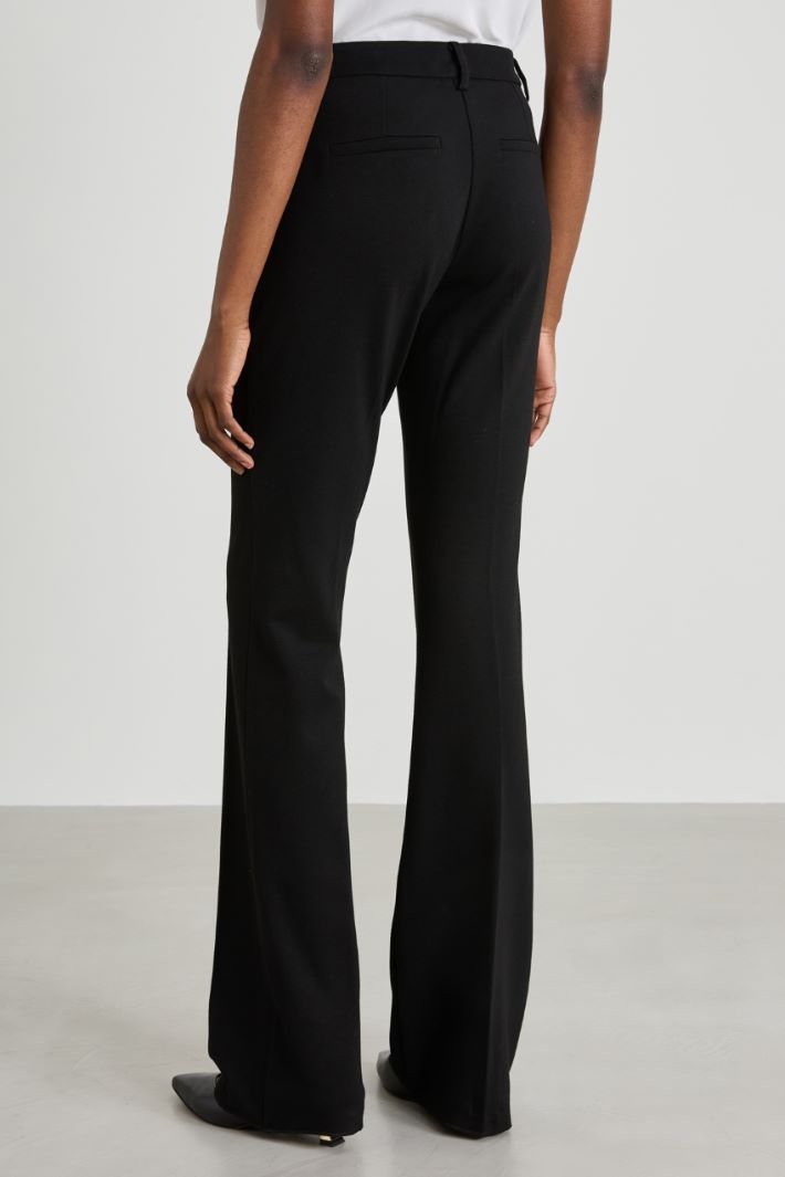 Pantaloni flare in jersey Intrend - 3
