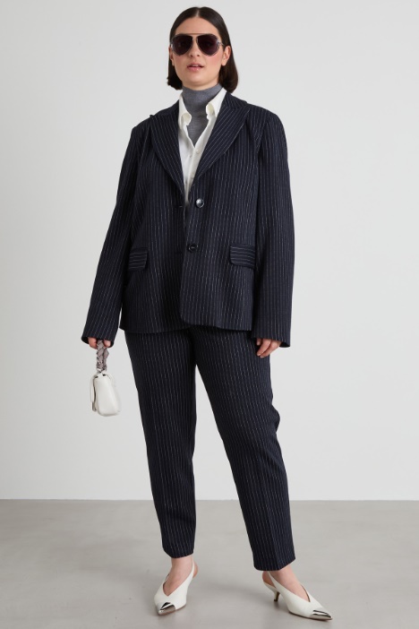 Pinstriped jersey trousers Intrend