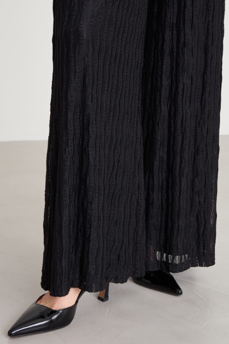 Pantaloni in jersey pizzo