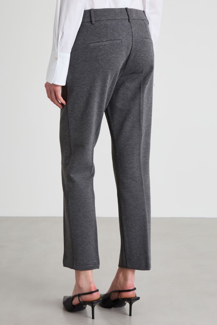 Pantaloni a sigaretta in jersey Intrend - 3