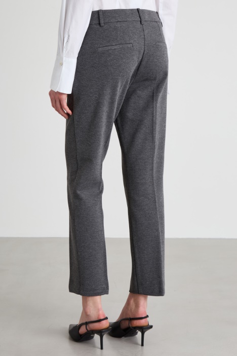 Pantalones pitillo de punto