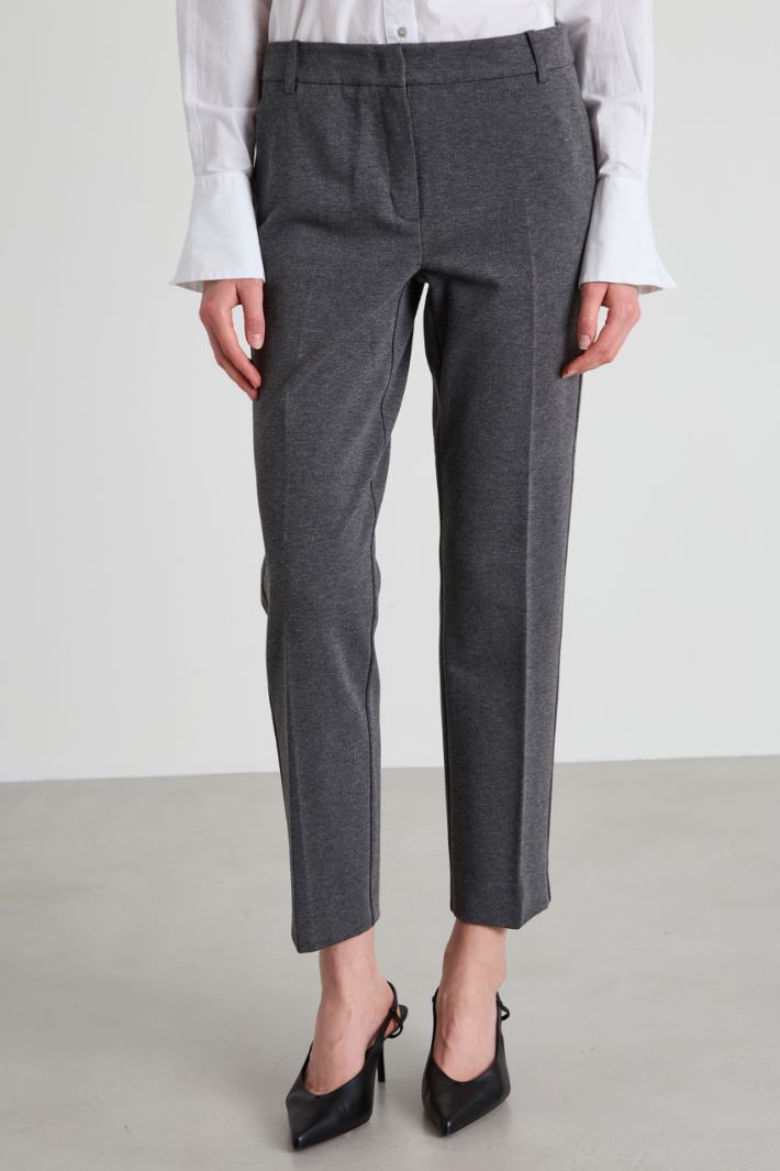 Pantaloni a sigaretta in jersey Intrend - 2