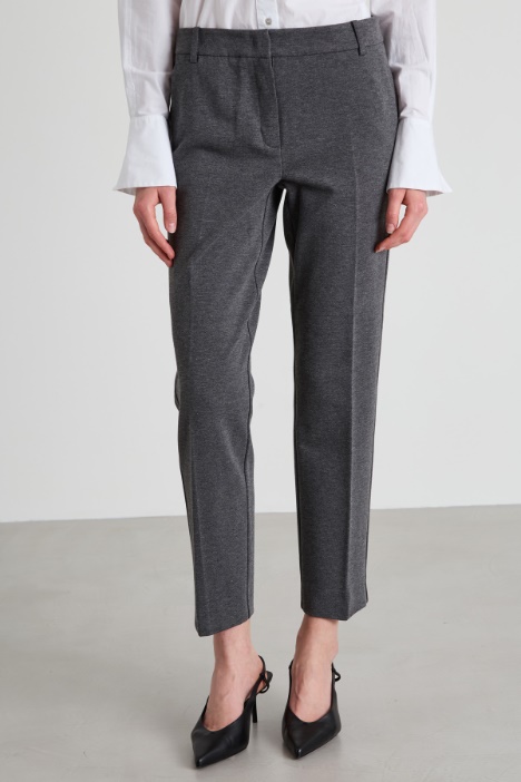 Pantalones pitillo de punto