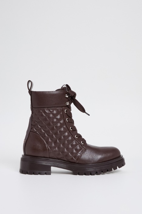 Quilted combat boots Intrend