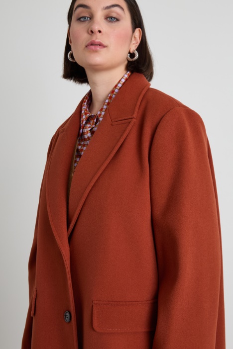 Cappotto in jersey stretch