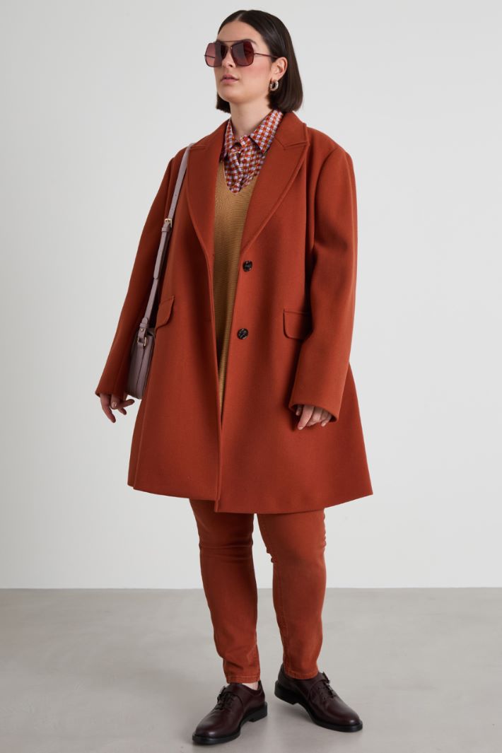 Stretch jersey coat Intrend