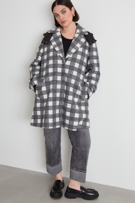 Cappotto in jersey con cappuccio Intrend - 2