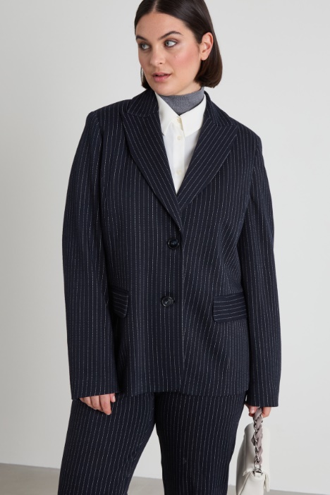 Jersey pinstripe blazer Intrend