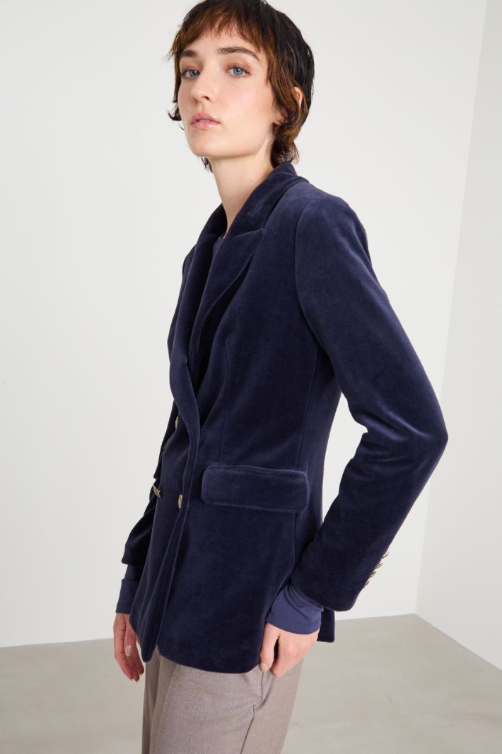 Blazer in jersey ciniglia Intrend