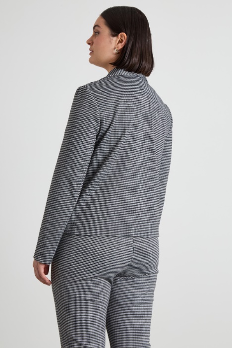 Blazer in jersey jacquard