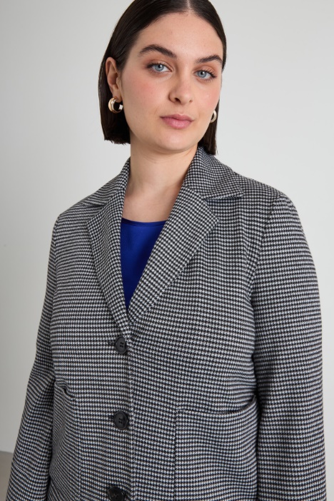Blazer in jersey jacquard