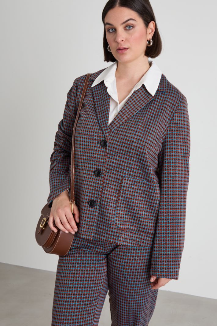 Blazer in jersey jacquard Intrend