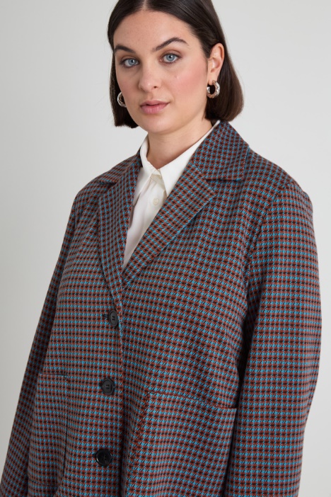 Blazer in jersey jacquard