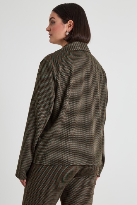 Blazer in jersey jacquard