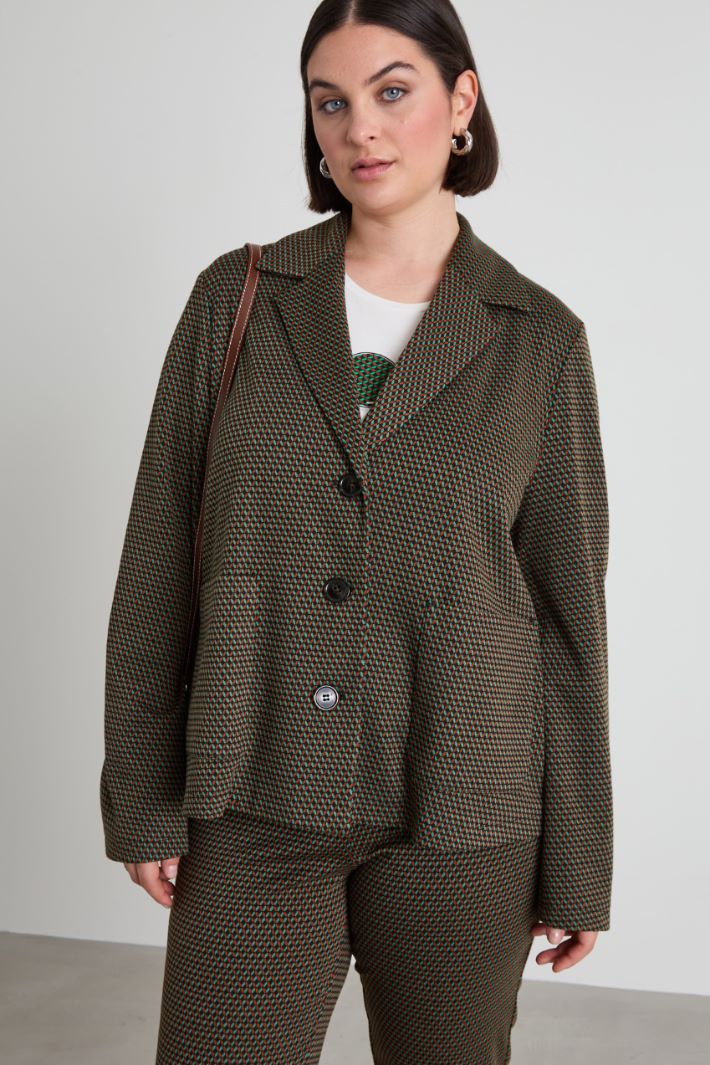 Blazer in jersey jacquard Intrend