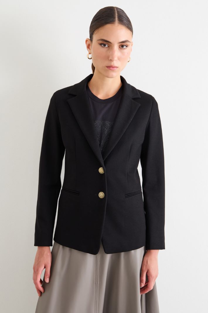 Blazer in jersey