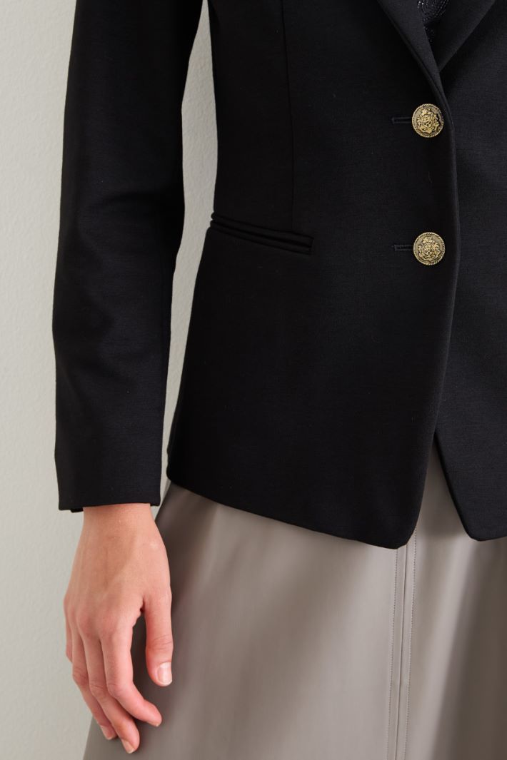 Blazer in jersey