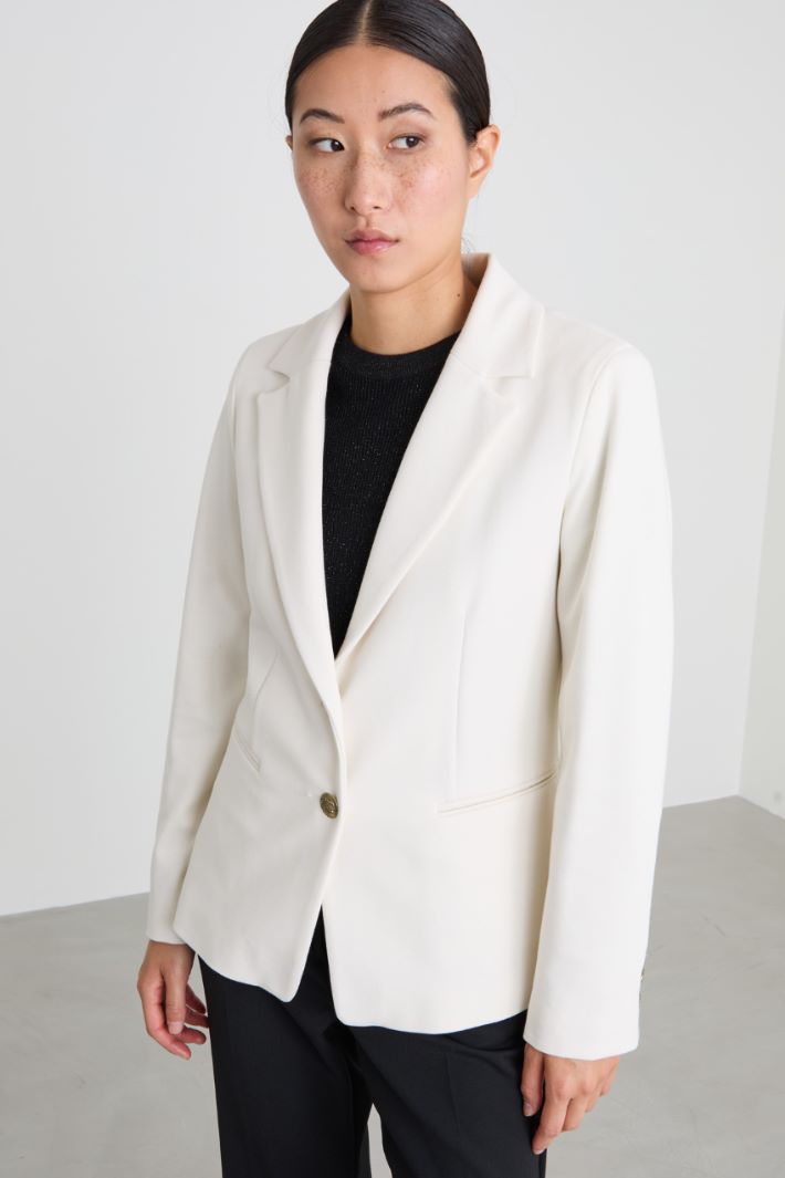 Blazer in jersey