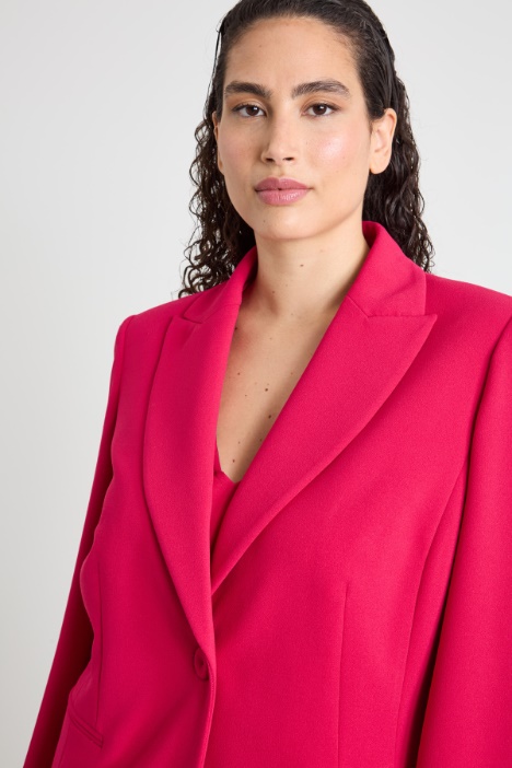 Blazer in jersey crépe