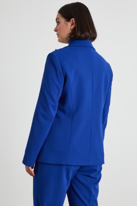 Blazer in jersey crépe