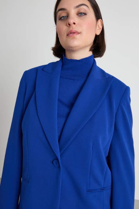 Blazer in jersey crépe