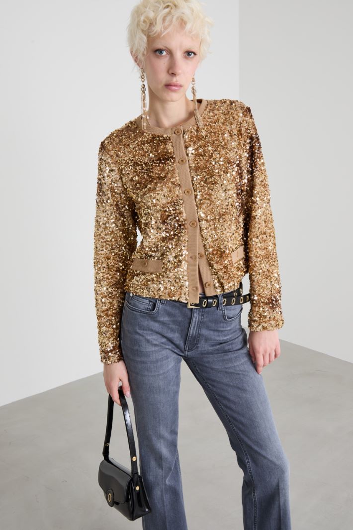 Giacca di paillettes Intrend