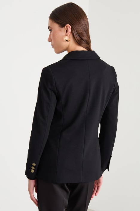 Blazer doppiopetto in jersey