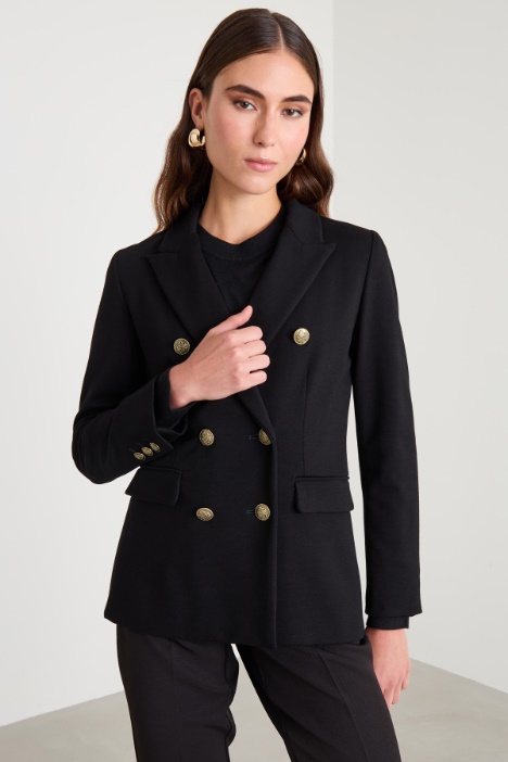 Double-breasted jersey blazer Intrend