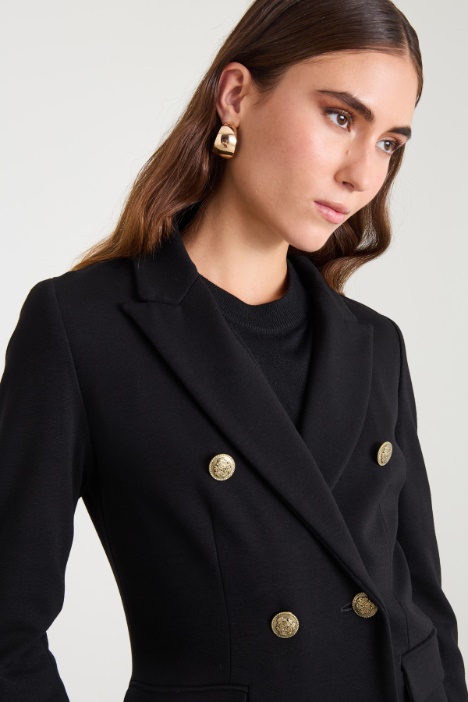 Blazer doppiopetto in jersey