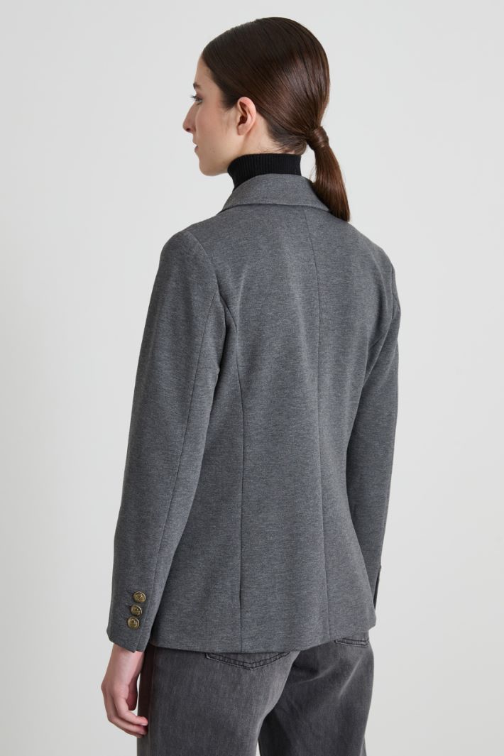 Double-breasted jersey blazer Intrend - 2