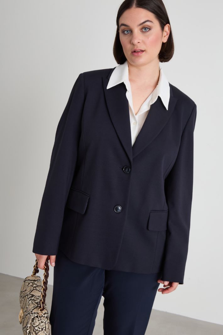 Blazer in jersey