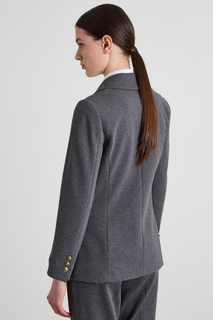 Double-breasted jersey blazer Intrend - 2