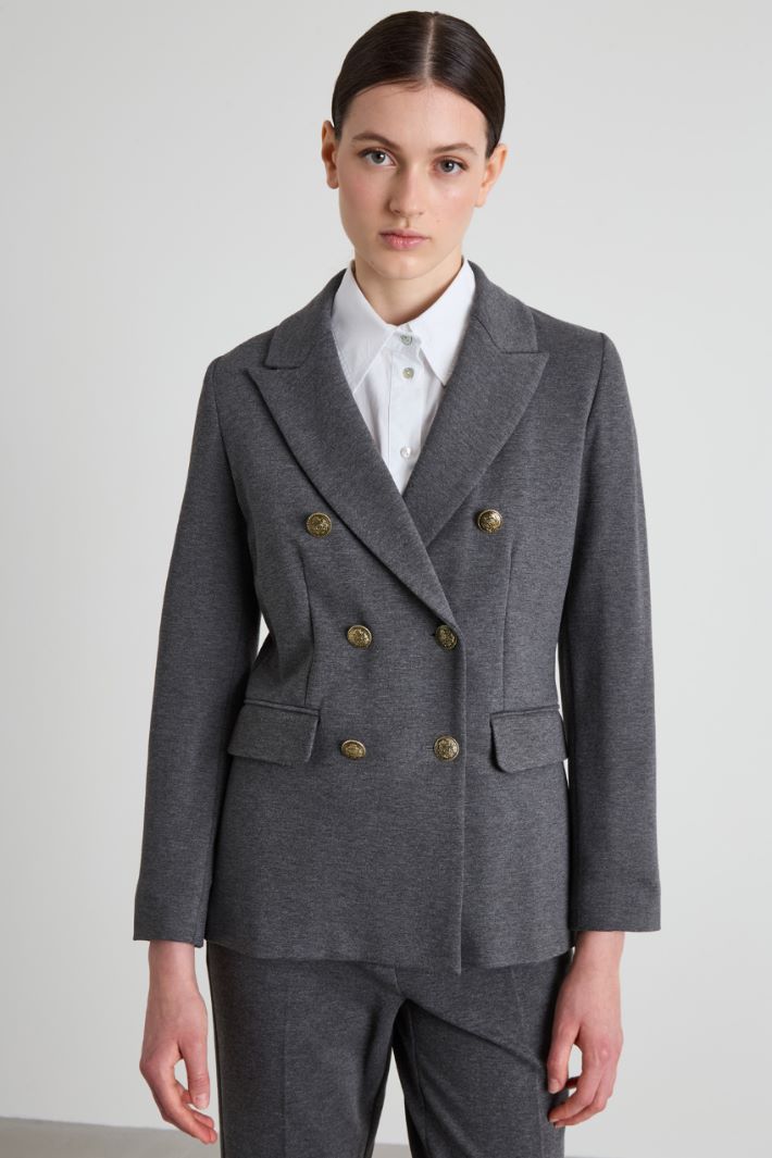 Double-breasted jersey blazer Intrend