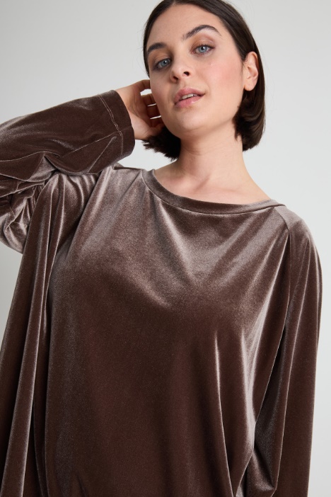 Sudadera de chenilla elástica