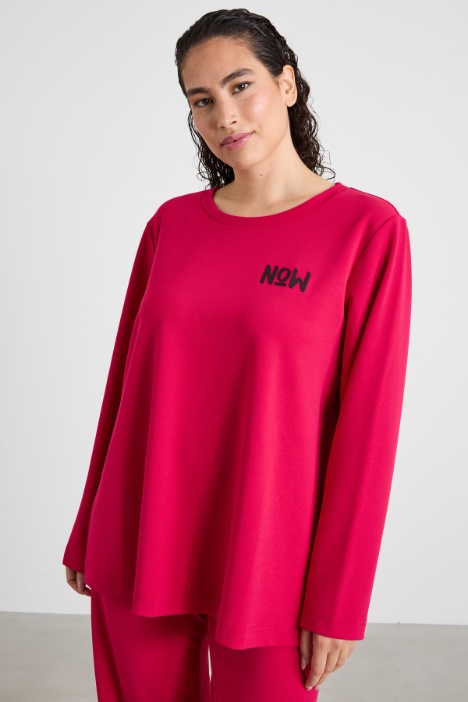 Jersey crepe sweatshirt Intrend