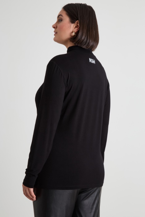 Dolcevita in jersey di viscosa