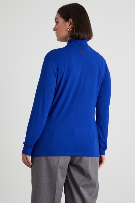 Dolcevita in jersey di viscosa