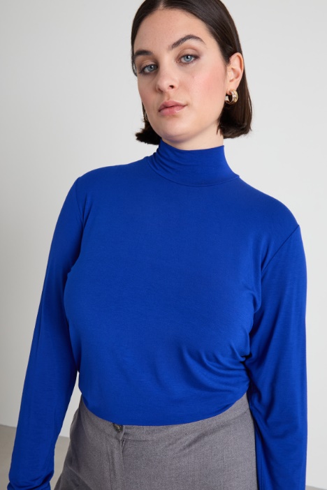 Dolcevita in jersey di viscosa